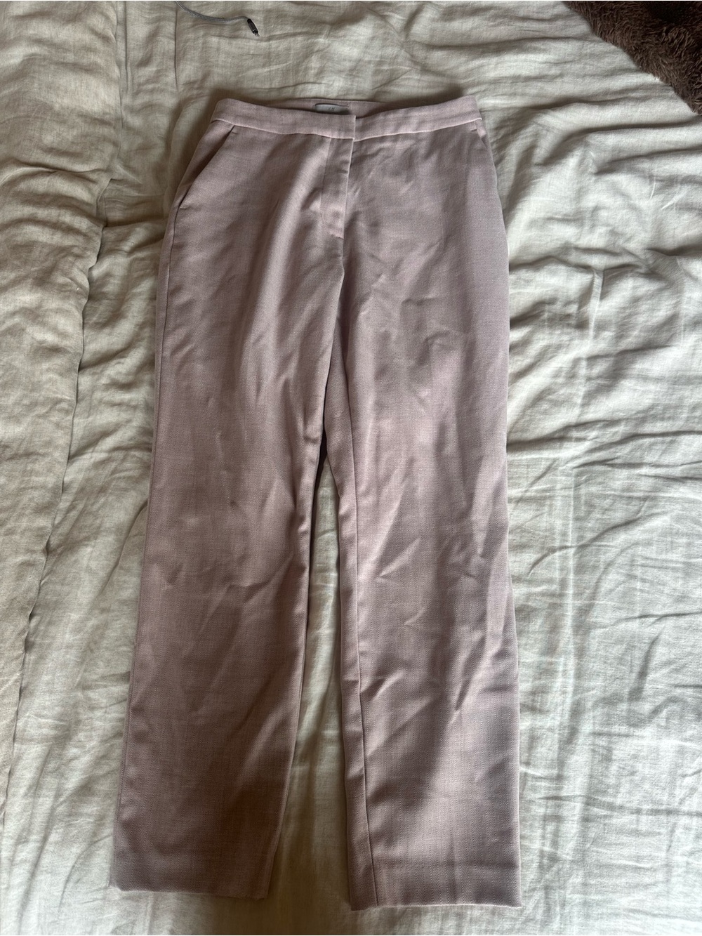 Light Mauve Straight Leg Pants